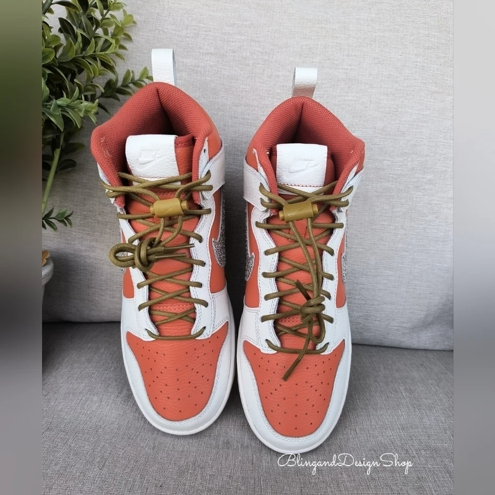 Nike Dunk High By You Custom Sneakers made with Swarovski Crystals Bling Shoes
